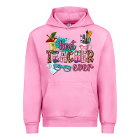 Fuchsia Pink best teacher ever Urban Hoodie - AdoDesignShop