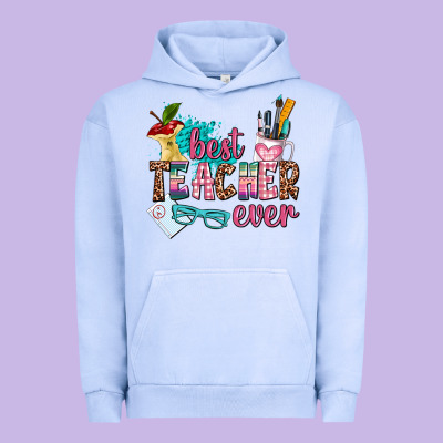 Best Teacher Ever Urban Hoodie Designed By Adodesignshop