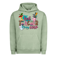 Pigment Oil Green best teacher ever Urban Hoodie - AdoDesignShop
