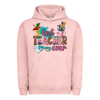 Pigment Salmon best teacher ever Urban Hoodie - AdoDesignShop