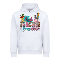 White best teacher ever Urban Hoodie - AdoDesignShop