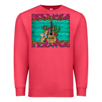Cardinal mexican guitar roses cactus sombrero Premium Sweatshirt - Artiststas