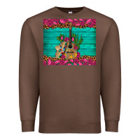 Chestnut mexican guitar roses cactus sombrero Premium Sweatshirt - Artiststas