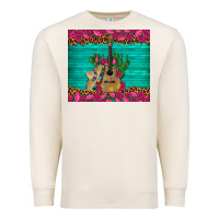 Sandshell mexican guitar roses cactus sombrero Premium Sweatshirt - Artiststas