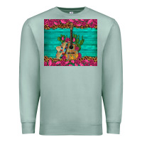 Seafoam mexican guitar roses cactus sombrero Premium Sweatshirt - Artiststas