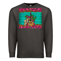 Smoke mexican guitar roses cactus sombrero Premium Sweatshirt - Artiststas