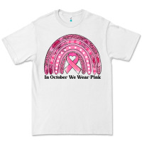White in october we wear pink breast cancer awareness rainbow Premium Tee - Jasminsmagicworld