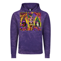 Cloud Purple mardi gras gnome Vintage Hoodie - CowGirlArtShop