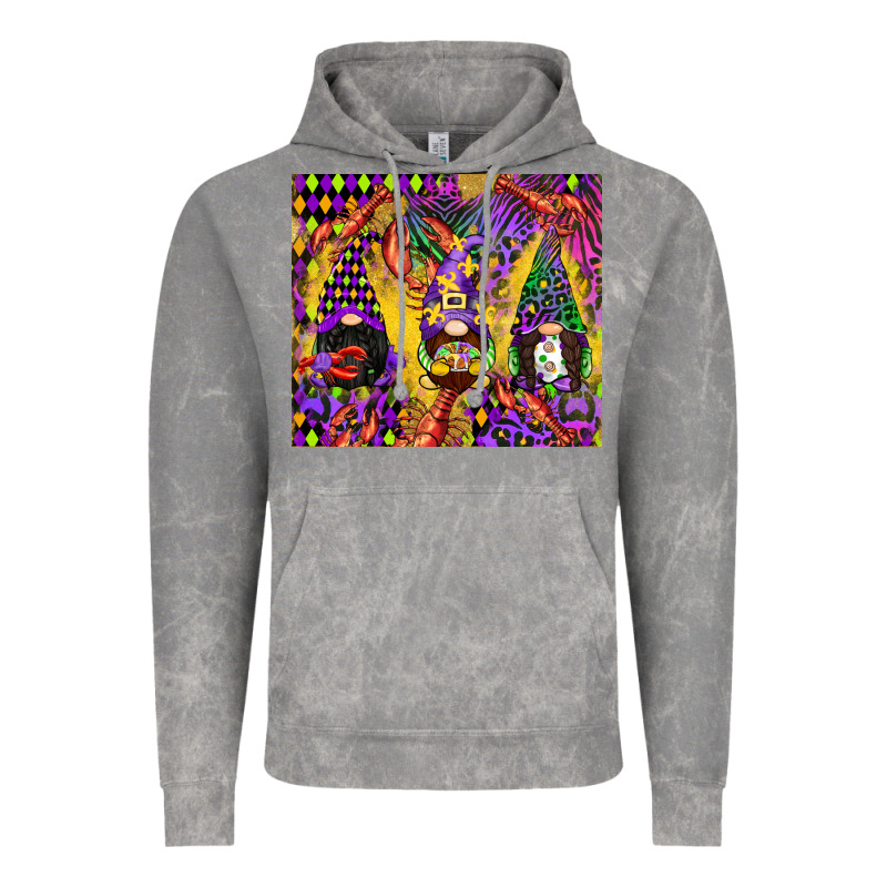 Mardi Gras Gnome Vintage Hoodie by CowGirlArtShop | Teevron