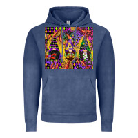 Vintage Denim mardi gras gnome Vintage Hoodie - CowGirlArtShop