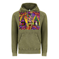 Vintage Olive mardi gras gnome Vintage Hoodie - CowGirlArtShop
