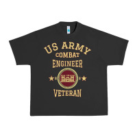 Pigment Black US Army Combat Engineer Combat Engineer Veteran Gift Urban Heavy Tee - minhPixels