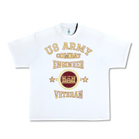 White US Army Combat Engineer Combat Engineer Veteran Gift Urban Heavy Tee - minhPixels