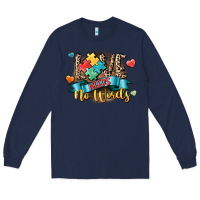 Navy Love needs no words Long Sleeve Tee - CowGirlArtShop