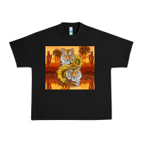 Black tigers with scratches Urban Heavy Tee - TumblerDesignByShophia
