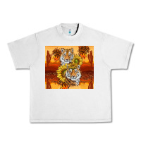Lunar Rock tigers with scratches Urban Heavy Tee - TumblerDesignByShophia