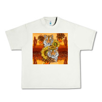 Pistachio tigers with scratches Urban Heavy Tee - TumblerDesignByShophia