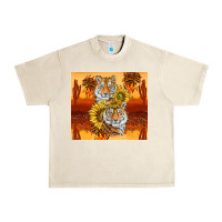 Sandshell tigers with scratches Urban Heavy Tee - TumblerDesignByShophia