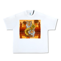 White tigers with scratches Urban Heavy Tee - TumblerDesignByShophia