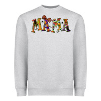 Heather Grey halloween mama Heavyweight Sweatshirt - BundleAndBundleShop