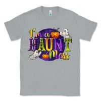 Heather Grey I'm a Haunt Mess Classic Tee - texasbilliewilder