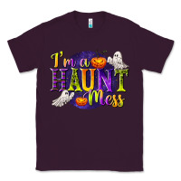 Plum I'm a Haunt Mess Classic Tee - texasbilliewilder