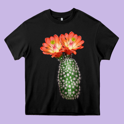 King Cup Cactus Heavy Core Tee Designed By Lillyallendesigns