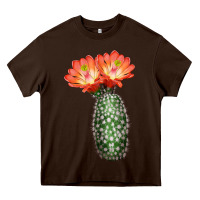 Chocolate Brown King Cup Cactus Heavy Core Tee - LillyAllenDesigns