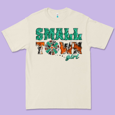 Small Town Girl Western Windmill Premium Tee Designed By Jasminsmagicworld