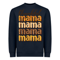 Navy thankful mama Heavyweight Sweatshirt - BundleAndBundleShop