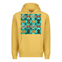 Antique Gold native american aztec seamless pattern 3 Premium Hoodie - BundleAndBundleShop