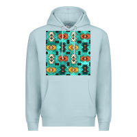 Blue Mist native american aztec seamless pattern 3 Premium Hoodie - BundleAndBundleShop