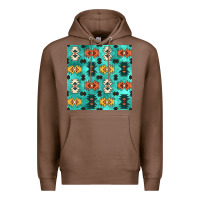 Chestnut native american aztec seamless pattern 3 Premium Hoodie - BundleAndBundleShop