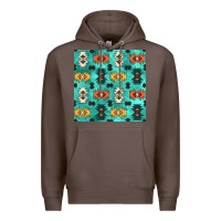 Coffee native american aztec seamless pattern 3 Premium Hoodie - BundleAndBundleShop