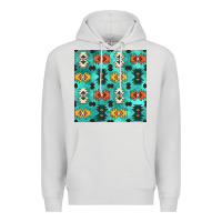 Dove Grey native american aztec seamless pattern 3 Premium Hoodie - BundleAndBundleShop