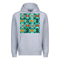 Heather Grey native american aztec seamless pattern 3 Premium Hoodie - BundleAndBundleShop