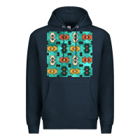 Navy native american aztec seamless pattern 3 Premium Hoodie - BundleAndBundleShop