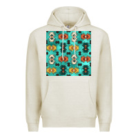 Oatmeal Heather native american aztec seamless pattern 3 Premium Hoodie - BundleAndBundleShop