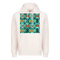 Pale Pink native american aztec seamless pattern 3 Premium Hoodie - BundleAndBundleShop