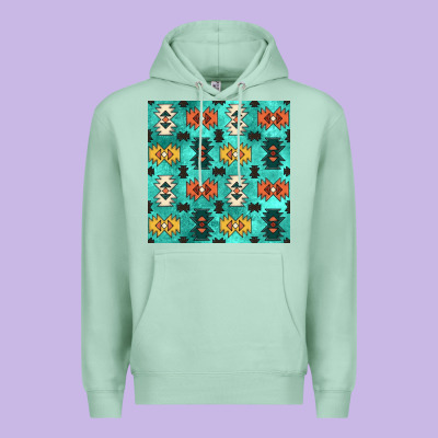 Native American Aztec Seamless Pattern 3 Premium Hoodie Designed By Bundleandbundleshop