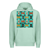 Seafoam native american aztec seamless pattern 3 Premium Hoodie - BundleAndBundleShop