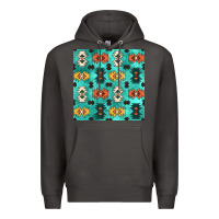 Smoke native american aztec seamless pattern 3 Premium Hoodie - BundleAndBundleShop