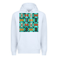 White native american aztec seamless pattern 3 Premium Hoodie - BundleAndBundleShop