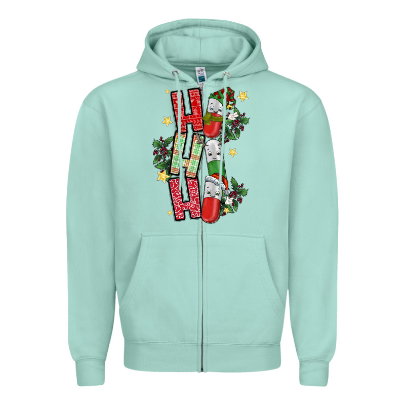 Ho Ho Ho Pharmacy Zipper Hoodie by CowhideDigitalArt | Teevron