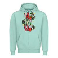 Seafoam ho ho ho pharmacy Zipper Hoodie - CowhideDigitalArt