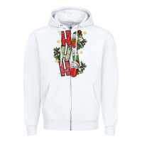 White ho ho ho pharmacy Zipper Hoodie - CowhideDigitalArt