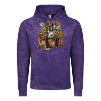 Cloud Purple mardi gras goat Vintage Hoodie - CowGirlArtShop