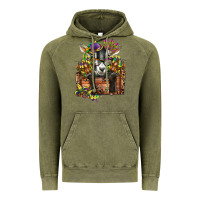 Vintage Olive mardi gras goat Vintage Hoodie - CowGirlArtShop