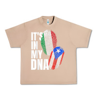 Burro Italian And Puerto Rican DNA Mix Flag Heritage Gift Urban Heavy Tee - minhPixels