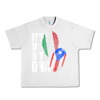 Lunar Rock Italian And Puerto Rican DNA Mix Flag Heritage Gift Urban Heavy Tee - minhPixels